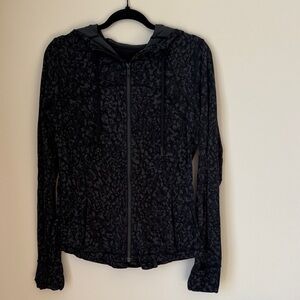 lululemon athletica Black Patterned Hoodie